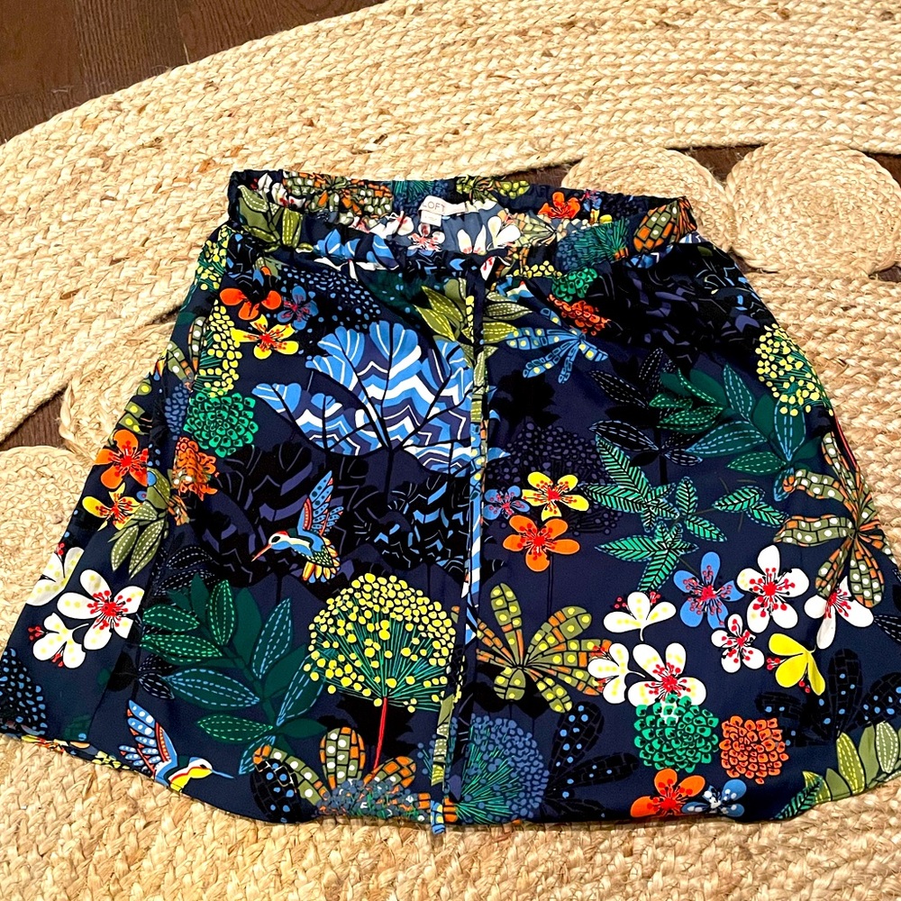 Loft tie waist mini skirt